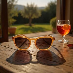 NEW SOJOS Polarized Sunglasses For Women SJ2155C7 Orange Brown